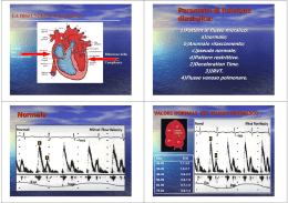 Parametri di funzione diastolica: Normale