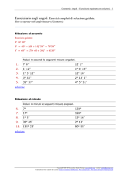 Eserciziario sugli angoli. Con soluzioni.