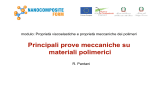 La prova a trazione - Polymer Technology Group