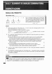 Calcolo combinatorio: esercizi - Alessandro Pasquali