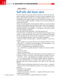 Sull`orlo del buco nero