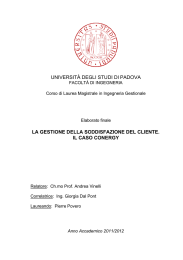 La gestione della soddisfazione del cliente: il caso Conergy