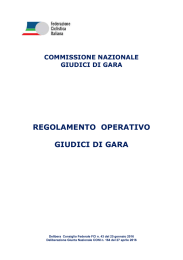 regolamento operativo giudici di gara