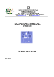 “enrico fermi” dipartimento di matematica (triennio)