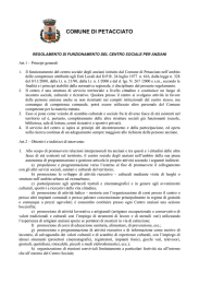 regolamento centri sociali anziani