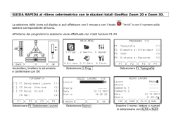 GUIDA RAPIDA al rilievo celerimetrico con le stazioni totali