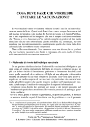 COSA DEVE FARE CHI VORREBBE EVITARE LE VACCINAZIONI?