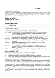[Alberto Spada] CURRICULUM VITAE