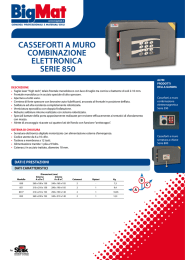 Casseforti a muro combinazione elettronica Serie 850