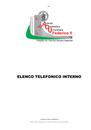 ELENCO TELEFONICO INTERNO