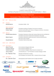 Innovare il Manifatturiero - Costruire il futuro