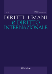 DIRITTI UMANI e DIRITTO INTERNAZIONALE