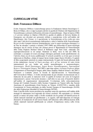 CURRICULUM VITAE Dott. Francesco DiMeco