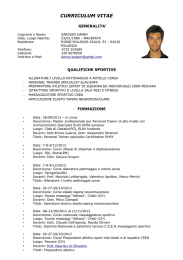 Curriculum Vitae Danny sargoni