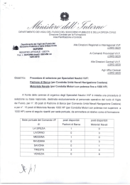 circolare selezione specialisti nautici VVF.