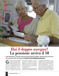 Hai il doppio assegno? La pensione arriva il 10