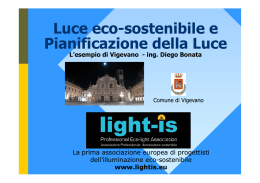 Luce eco-sostenibile e Pianificazione della Luce