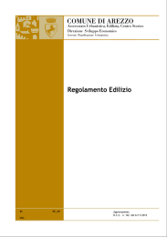 Regolamento Edilizio COMUNE DI AREZZO
