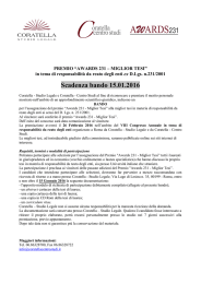 Bando AWARDS231 Miglior Tesi_2016