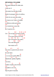 GES&Ugrave; ASCIUGA LE TUE LACRIME La La7+ La7 Tanta gente