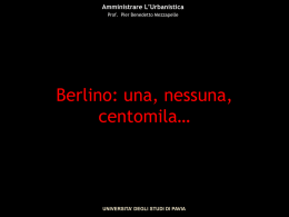 Berlino una nessuna centomila - Università degli studi di Pavia