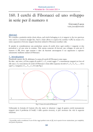 160. I cerchi di Fibonacci ed uno sviluppo in