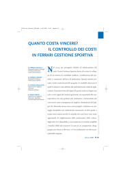 quanto costa vincere? il controllo dei costi in ferrari gestione sportiva