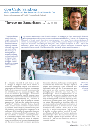 “Invece un Samaritano…” (Lc 10, 33) don Carlo Sandonà