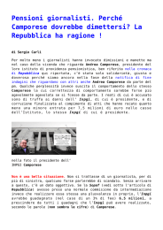 Pensioni giornalisti. Perché Camporese dovrebbe dimettersi? La