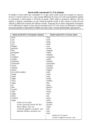 Suono delle consonanti S e Z in italiano