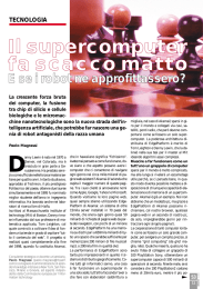 Il supercomputer fa scacco matto