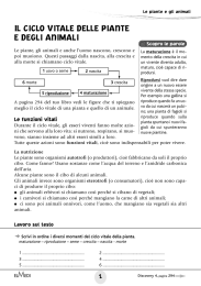 IL CICLO VITALE DELLE PIANTE E DEGLI ANIMALI