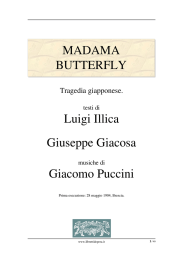 Madama Butterfly - Libretti d`opera italiani