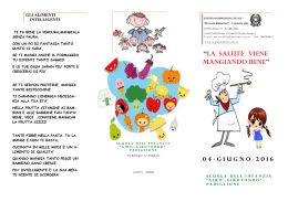 “LA SALUTE VIENE MANGIANDO BENE”