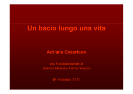 Un bacio lungo una vita