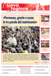«Permesso, grazie e scusa le tre parole del matrimonio»