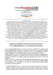 Editrice Ragione più liquida: prevale l`economicità processuale. No