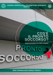 cos`è il pronto soccorso? - Azienda Ospedaliera Universitaria