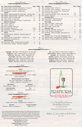 “Italian Cuisine with an Irish View” Vino Bianco