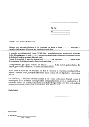 Oggetto: presa d`atto delle dimissioni. Abbiamo preso atto delle