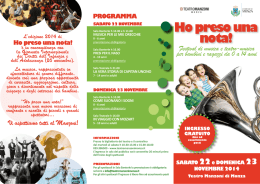 Ho preso una nota! - Teatro Manzoni Monza