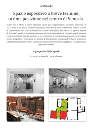 Spazio espositivo a breve termine, ottima posizione nel