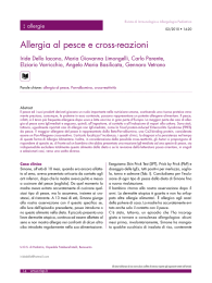 Allergia al pesce e cross-reazioni