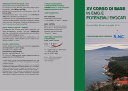 xv corso di base in emg e potenziali evocati - SINC