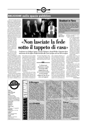 «Non lasciate la fede sotto il tappeto di casa»