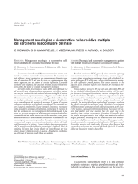 Management oncologico e ricostruttivo nella recidiva multipla del