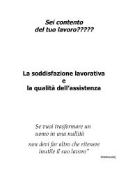 Sei contento del tuo lavoro?????