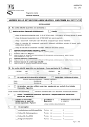 notizie sulla situazione assicurativa mancante all`istituto