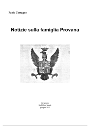 Notizie sulla famiglia Provana