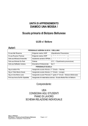 UdA "Diamoci una mossa!" - Scuola primaria di Bolzano Bellunese